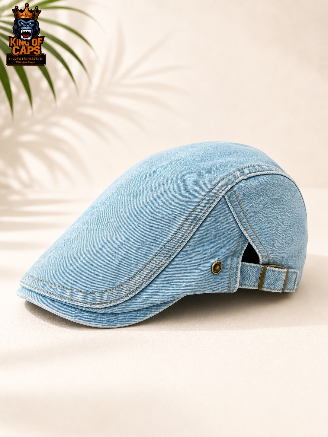 casquette denim ajustable — photo 1