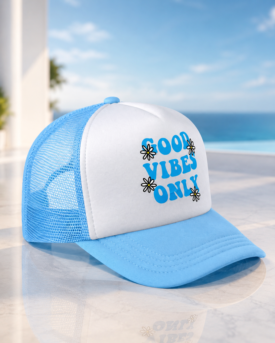 Good Vibes Only trucker — photo 1