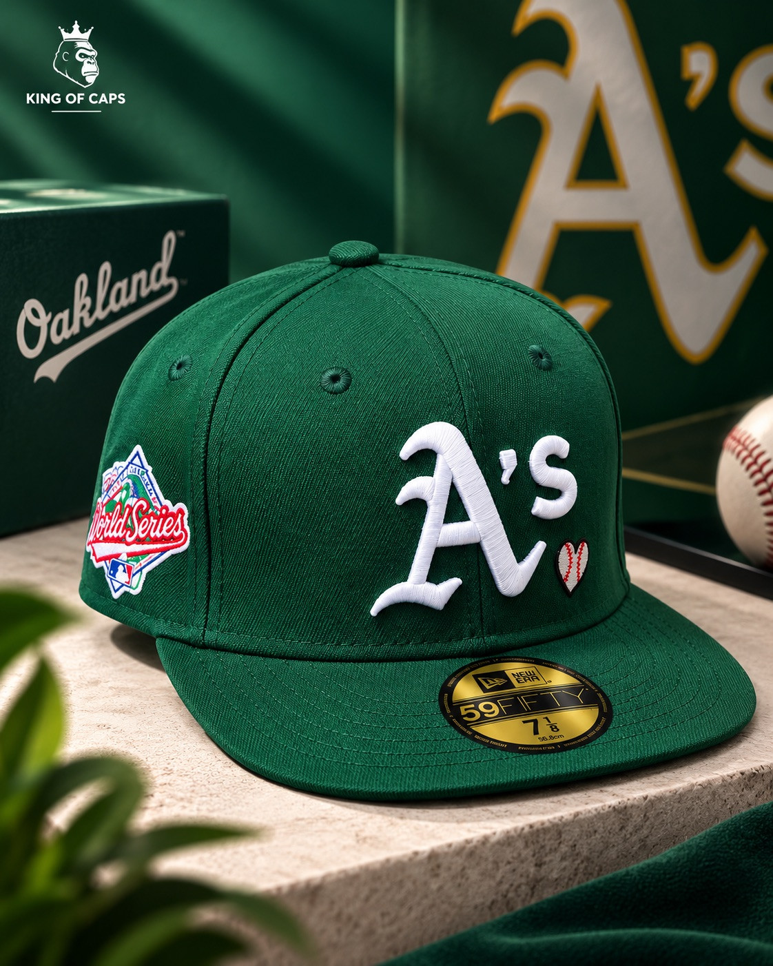 Oakland A's fitted [56.8] — photo 1
